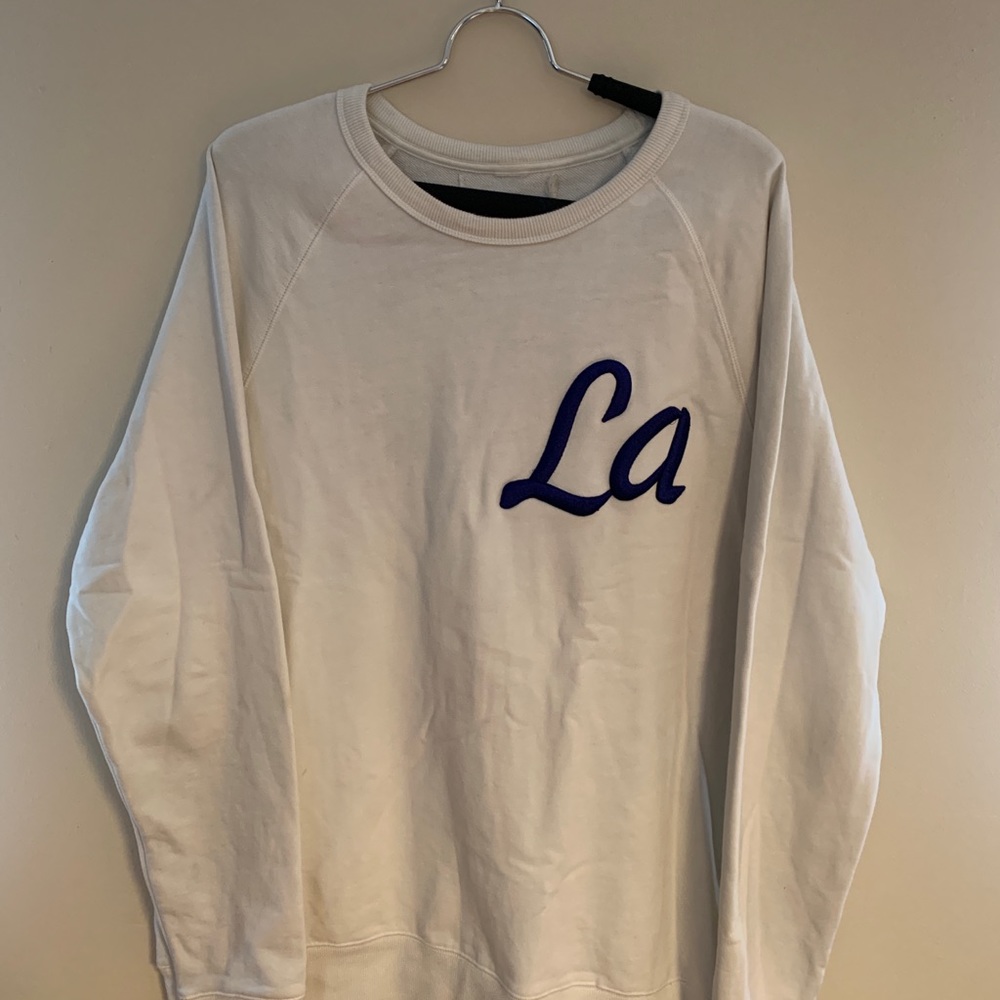 LA crew neck sweater